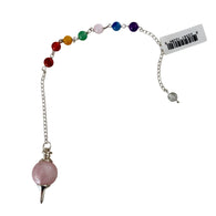 Rose Quartz Chakra Pendulum